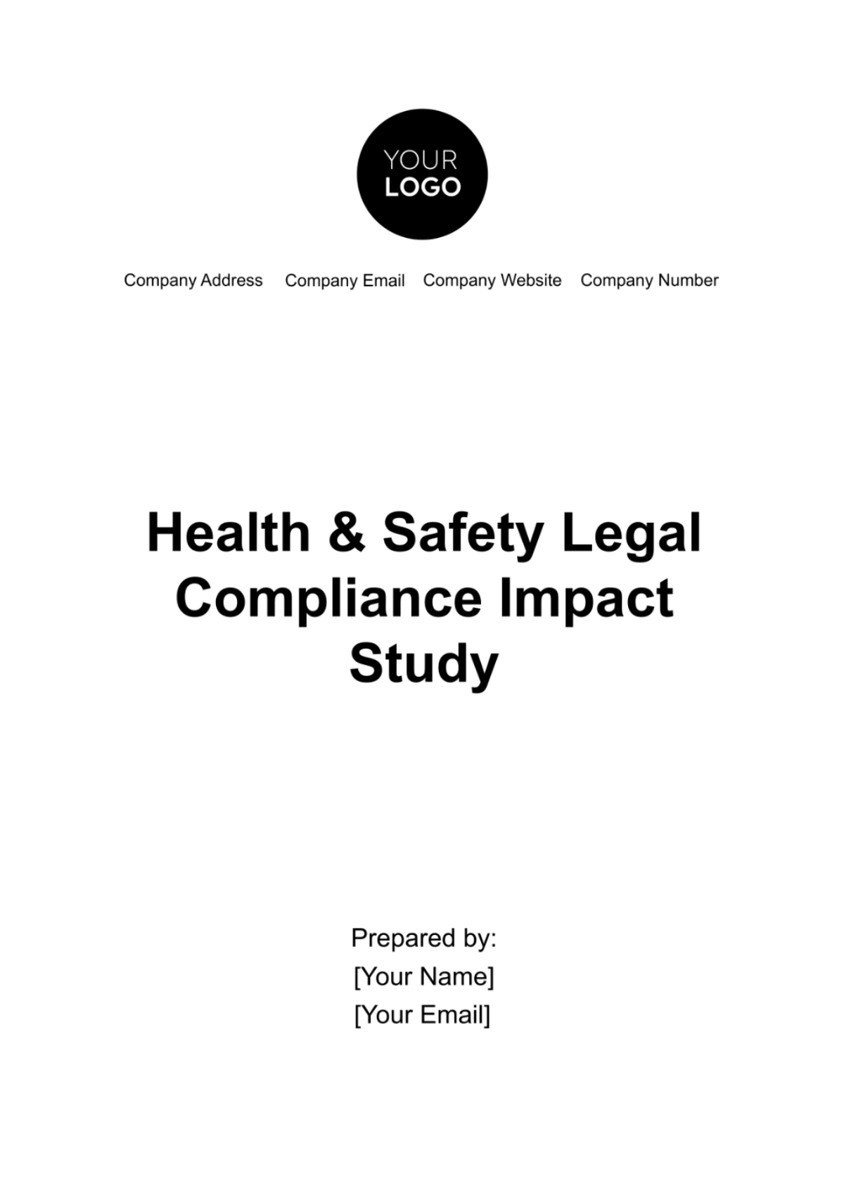 Free Health & Safety Legal Compliance Impact Study Template