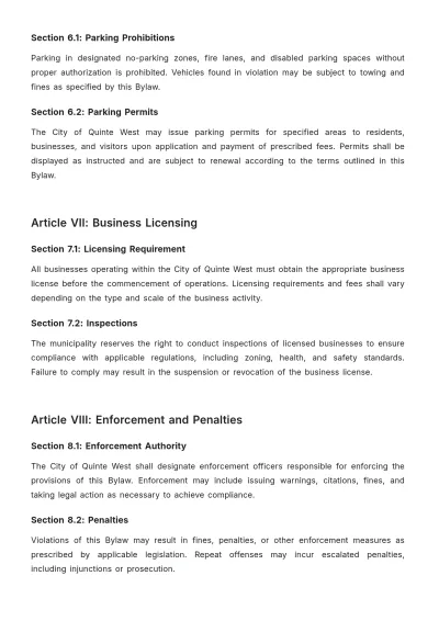 Free City Of Quinte West Bylaws Template to Edit Online