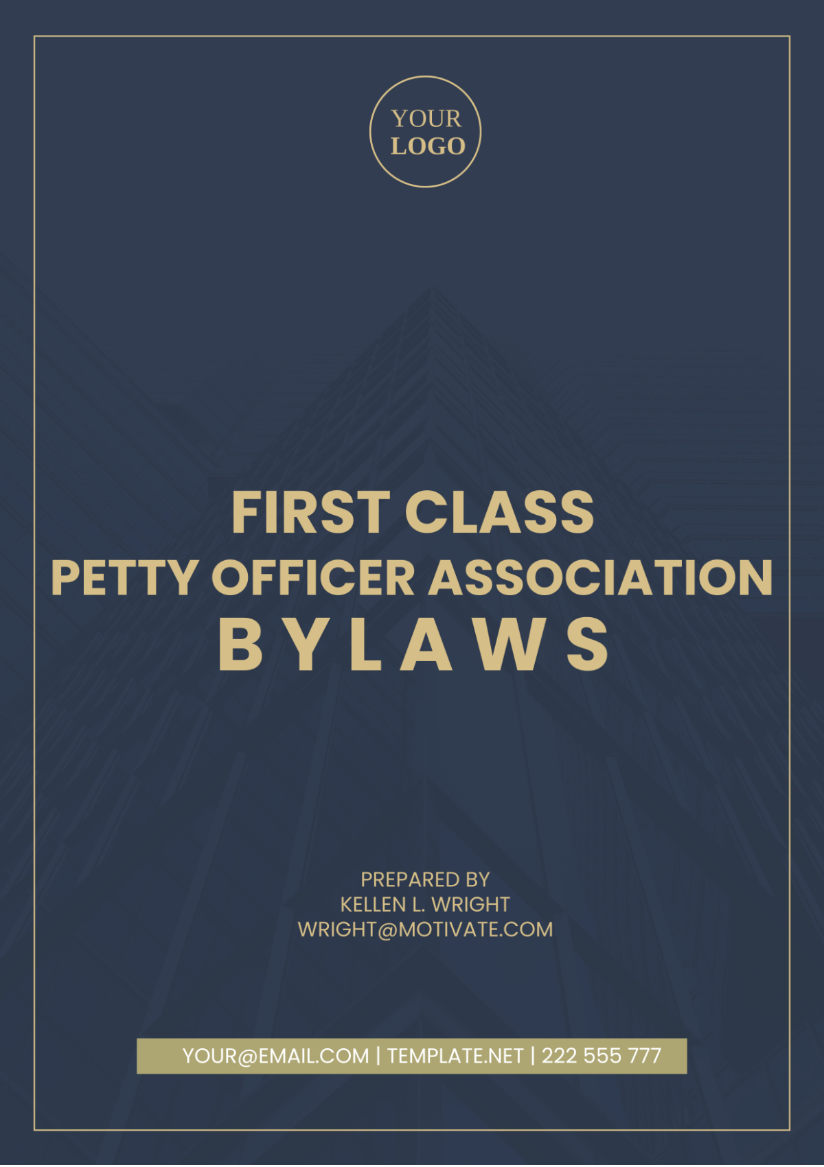 Free First Class Petty Officer Association Bylaws Template