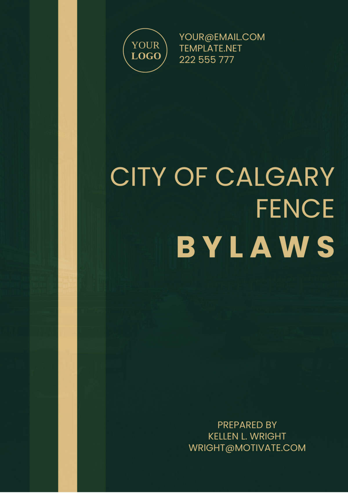 Free City Of Calgary Fence Bylaws Template
