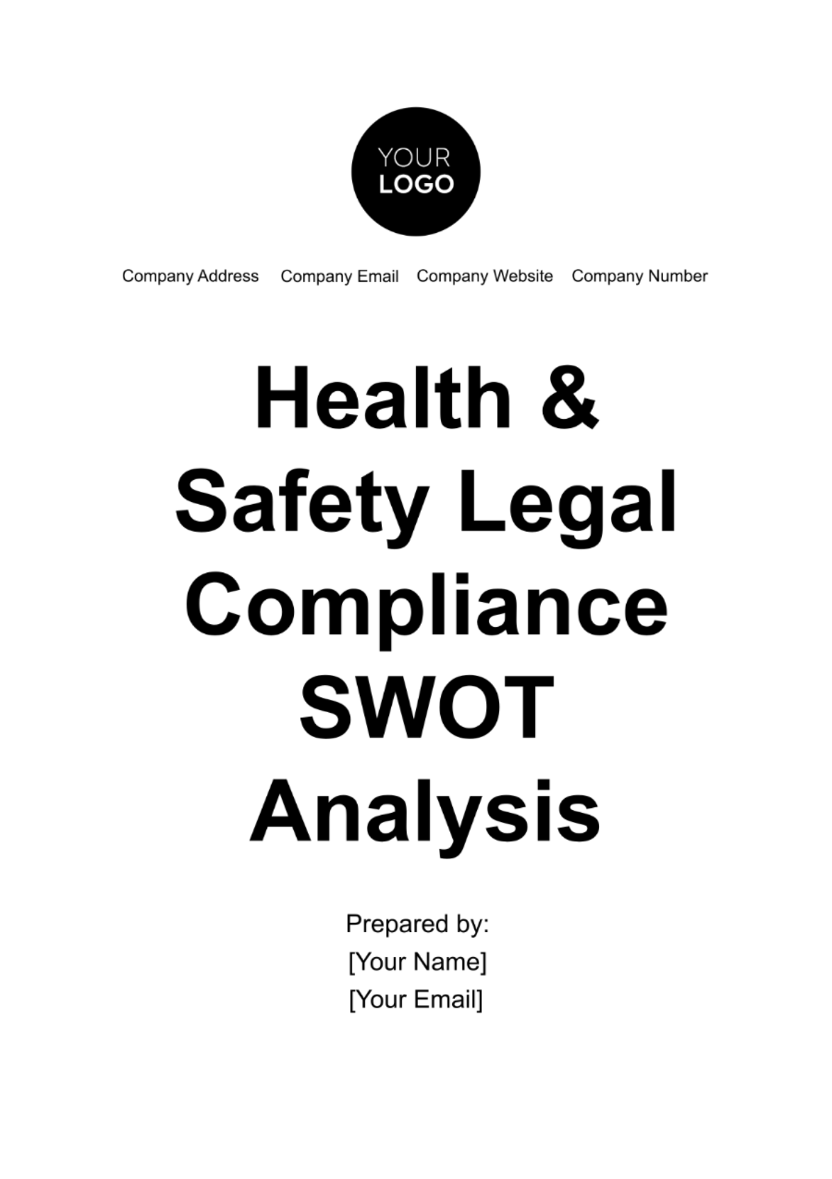 Free Health & Safety Legal Compliance SWOT Analysis Template