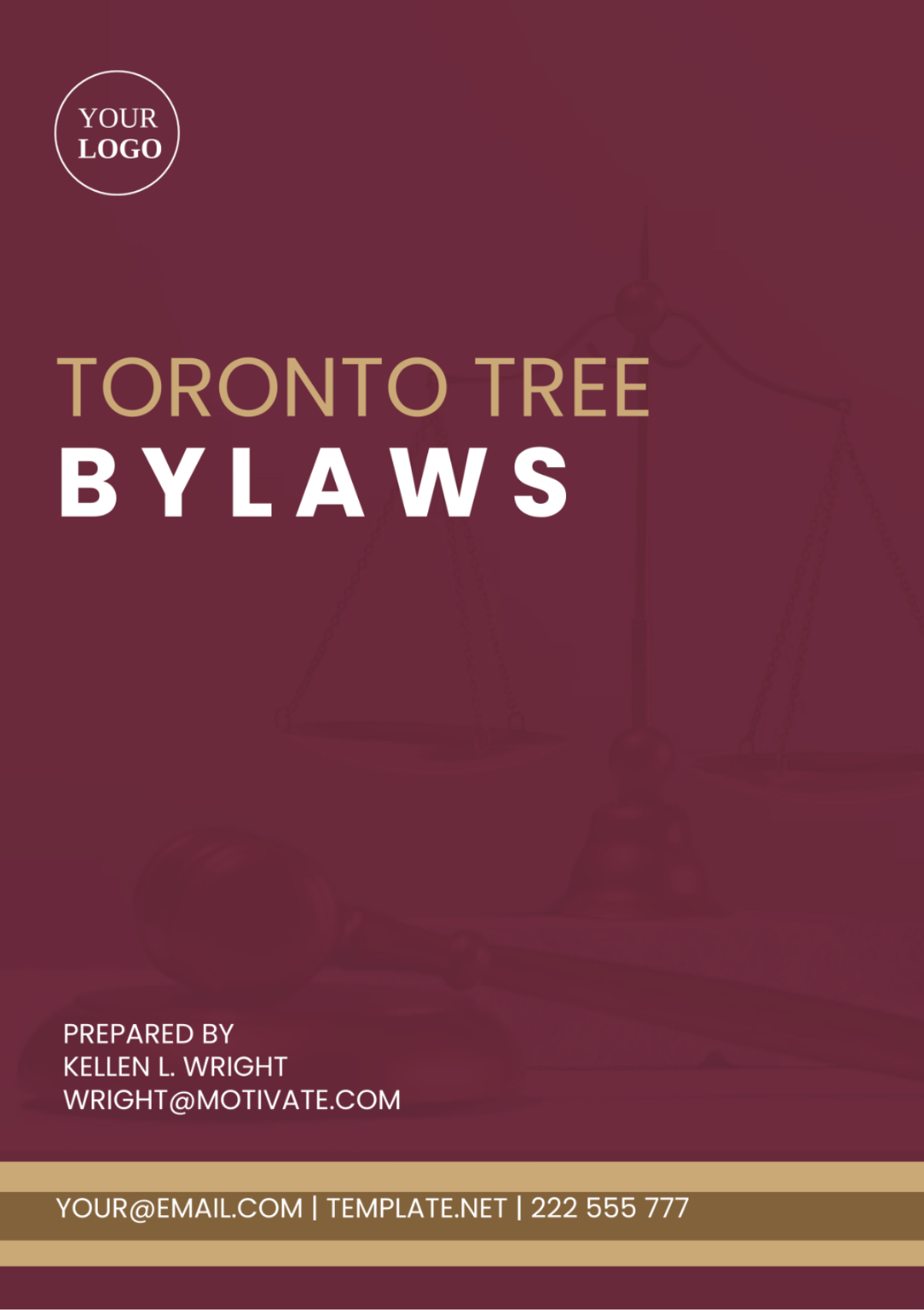 Free Toronto Tree Bylaws Template