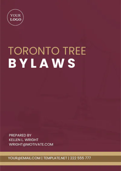 Free Toronto Tree Bylaws Template to Edit Online