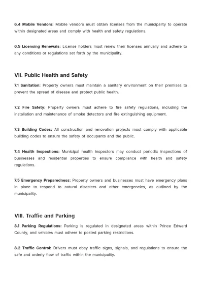 Free Prince Edward County Bylaws Template to Edit Online