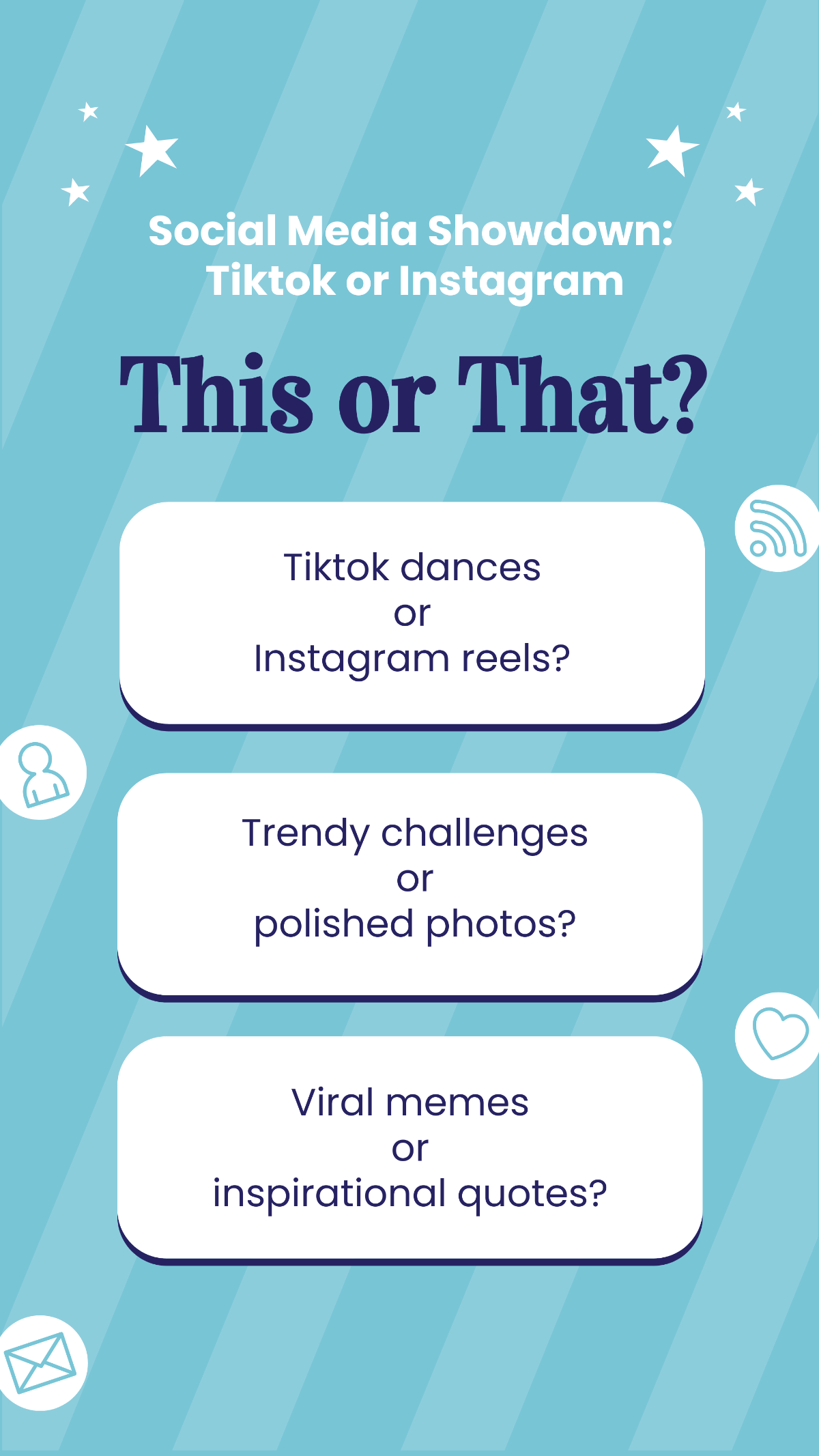 TikTok or Instagram This or That Story Template