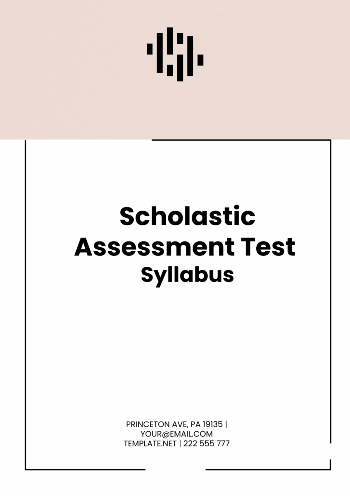 Free Scholastic Assessment Test Syllabus Template