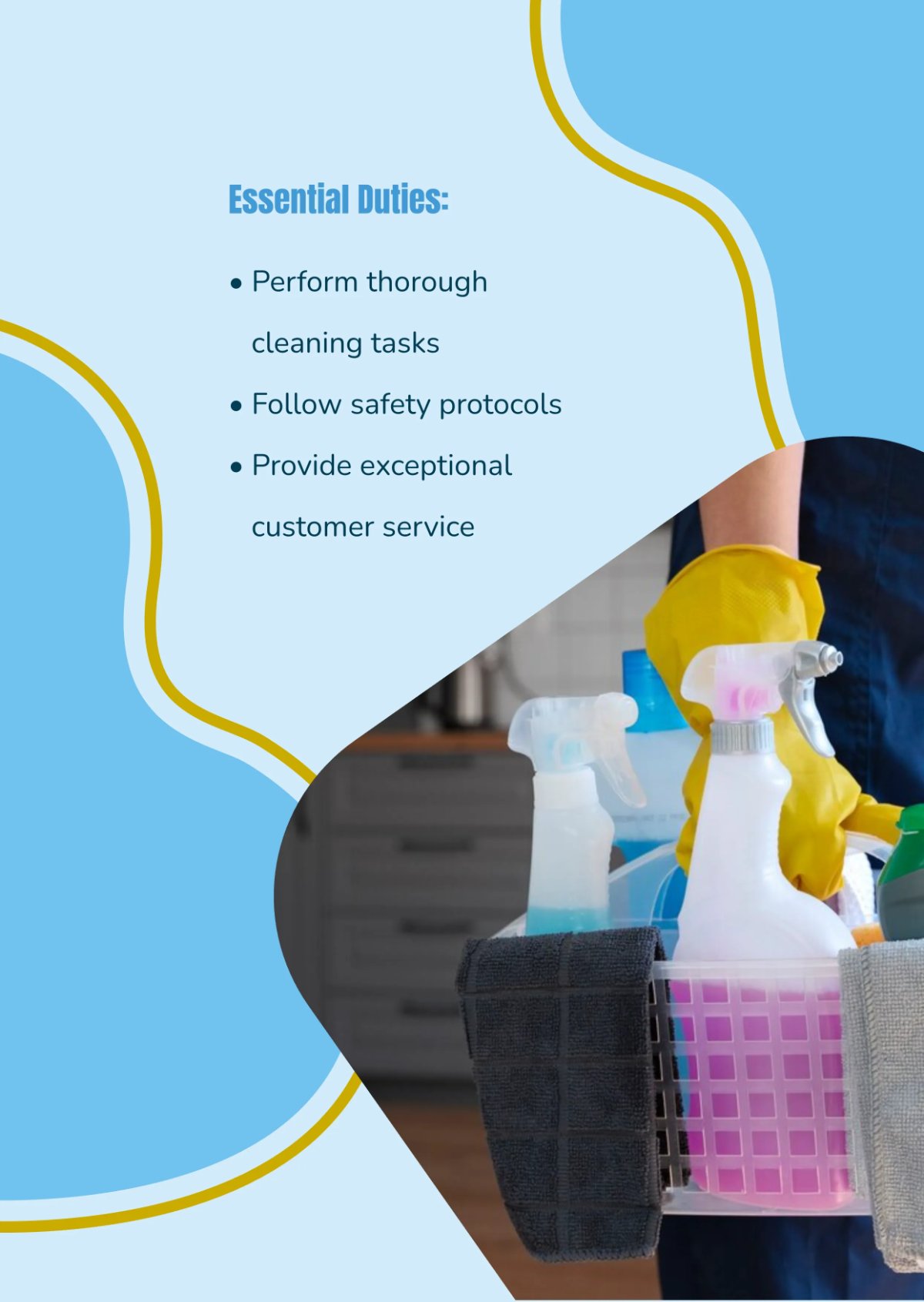 Free Cleaning Services Talent Acquisition Ad Template to Edit Online