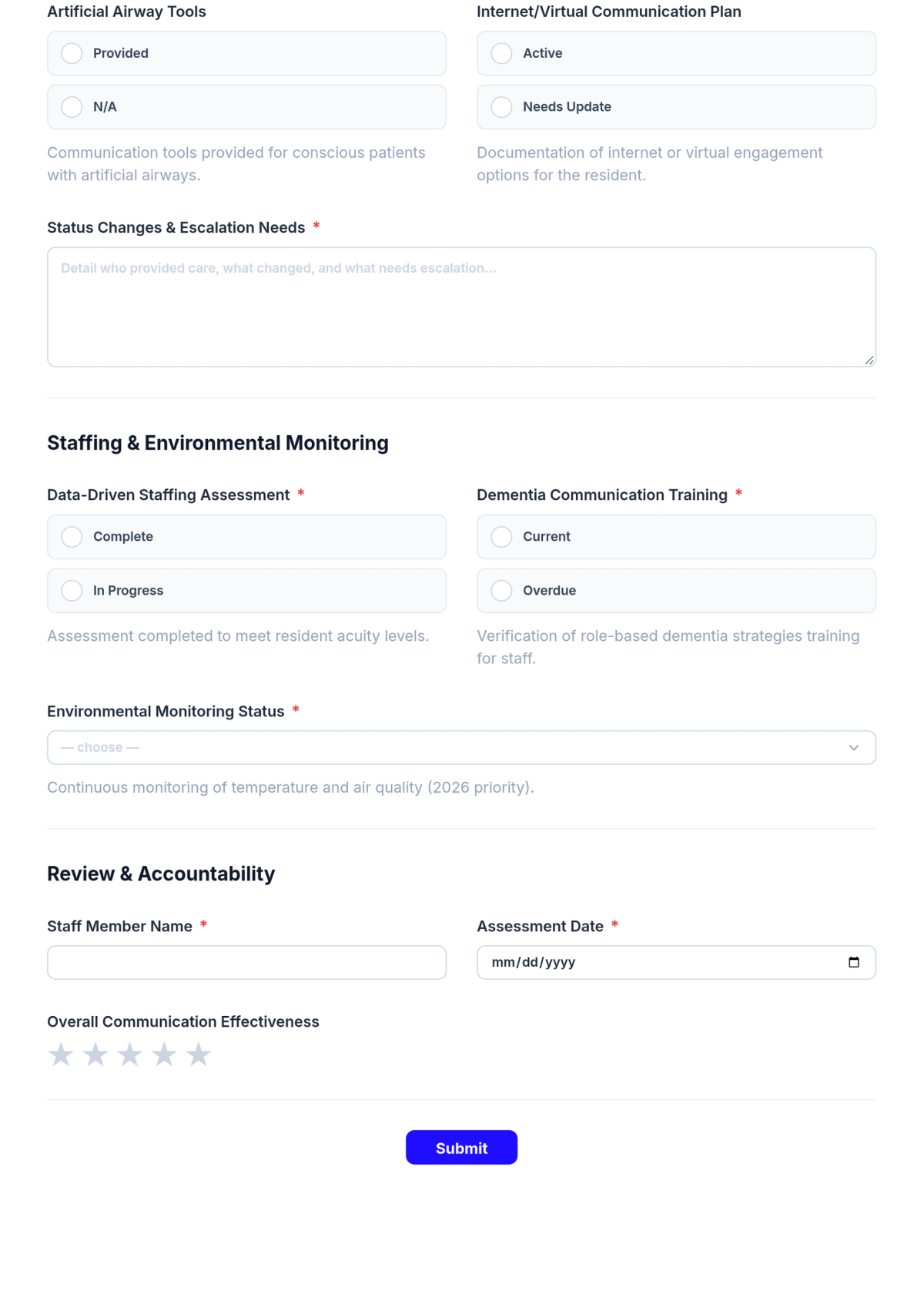 Free Nursing Home Communication Checklist Template & AI Maker