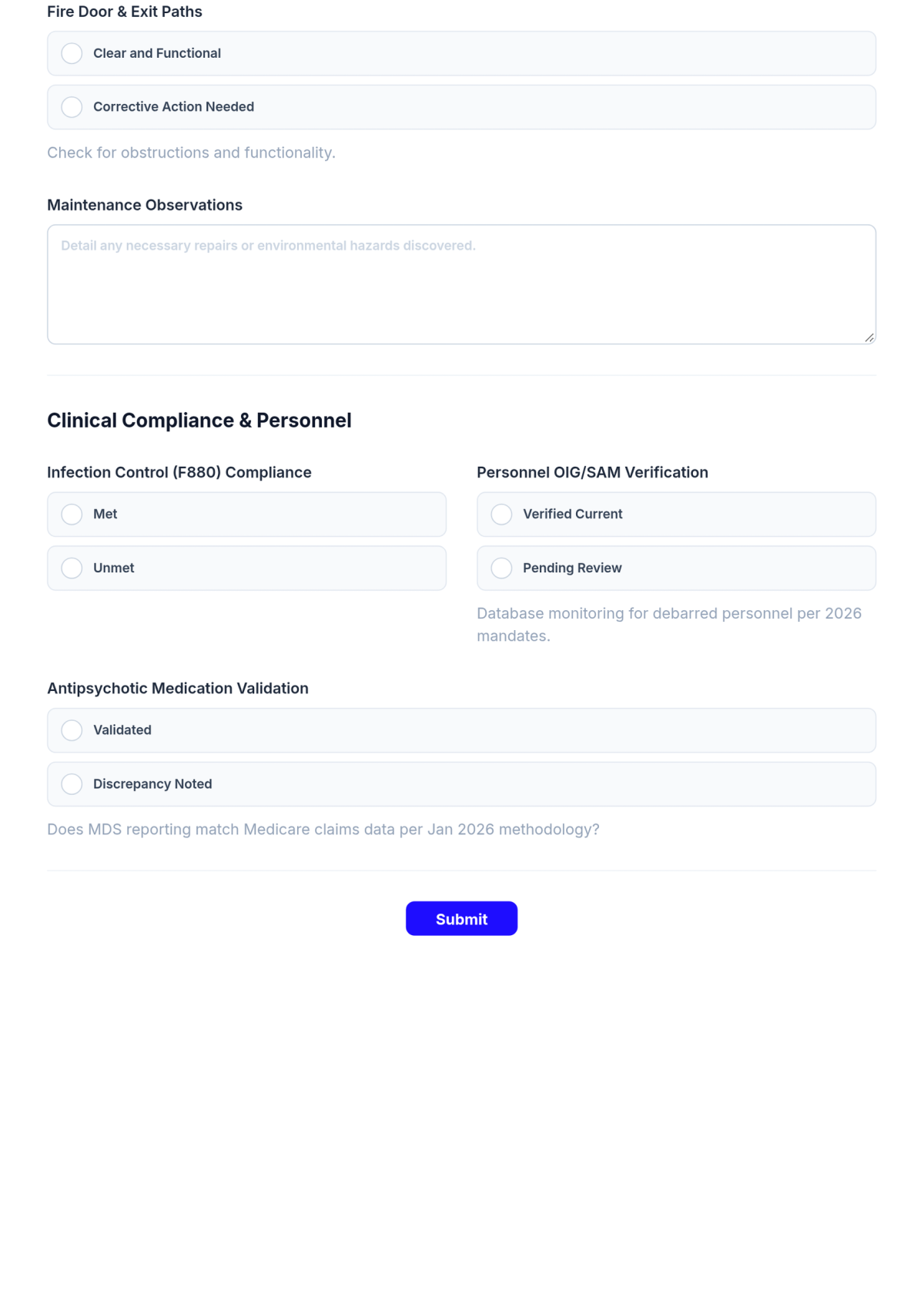 Free Nursing Home Monitoring Checklist Template & AI Maker