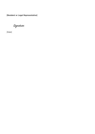 Free Nursing Home Service Contract Template to Edit Online