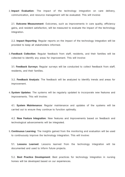 Free Nursing Home Technology Integration Proposal Template to Edit Online