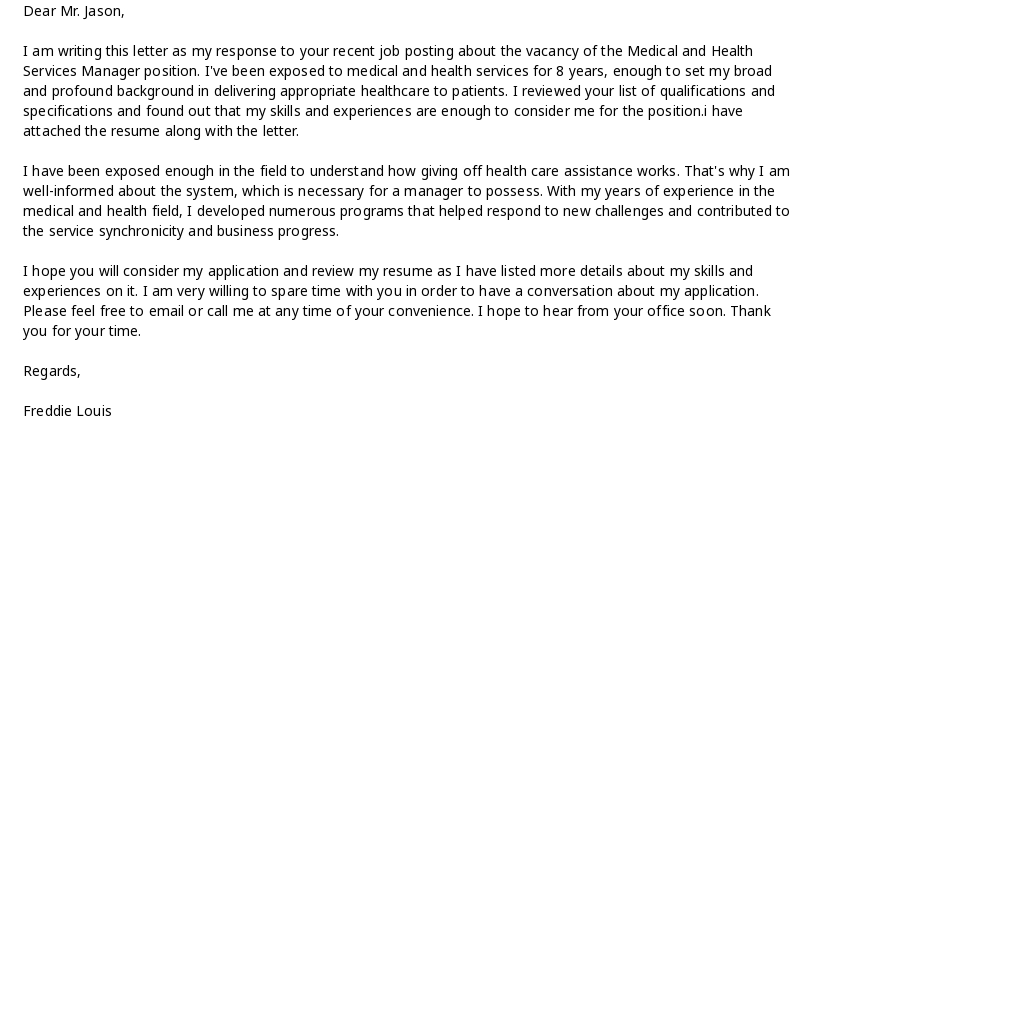 Free Medical and Health Services Manager Cover Letter Template.jpe