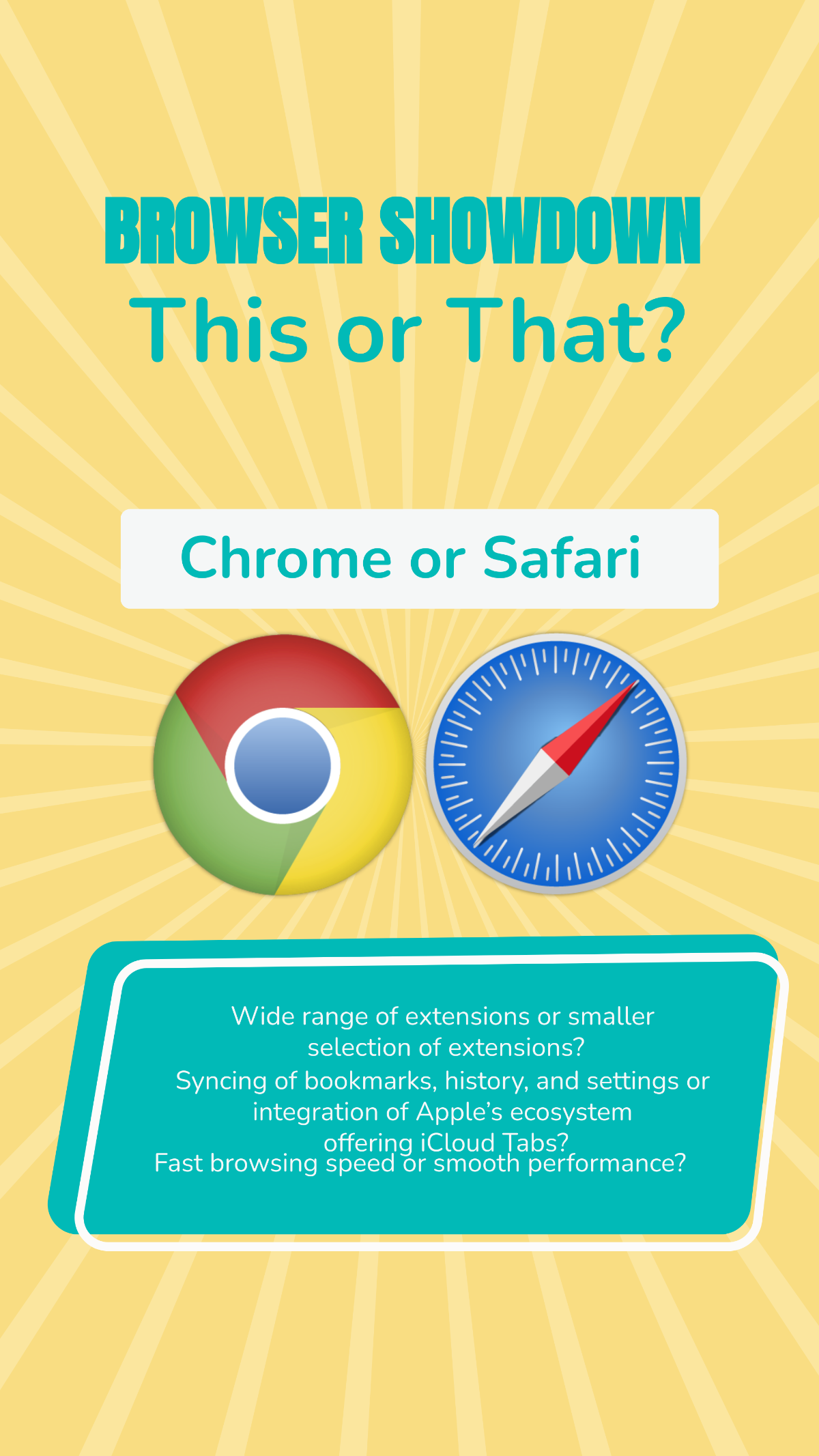 Chrome or Safari This or That