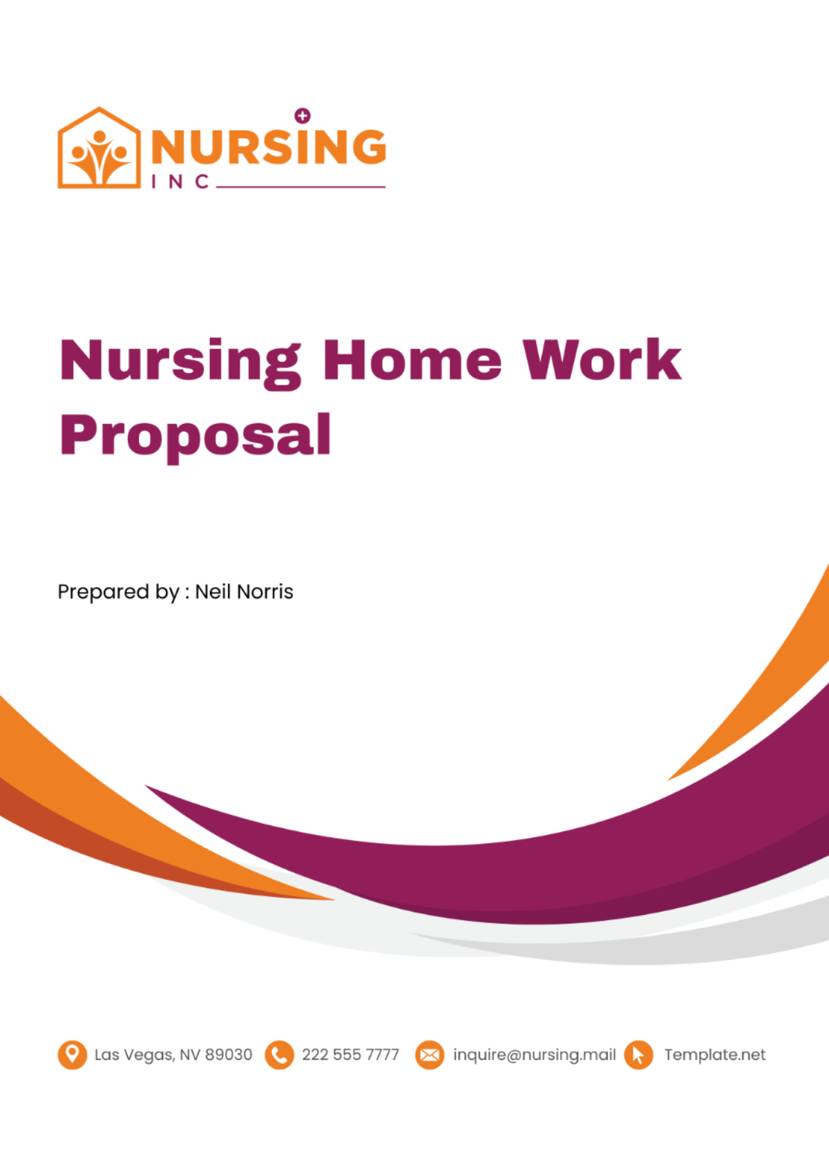 Free Nursing Home Work Proposal Template