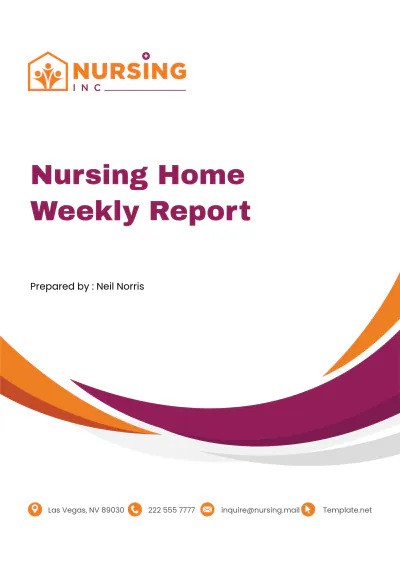 Free Nursing Home Weekly Report Template to Edit Online