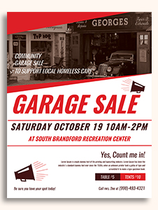 community yard sale flyer template