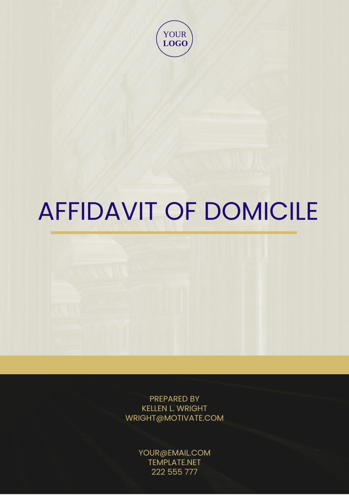 Tennessee Affidavit of Domicile Template - Edit Online & Download