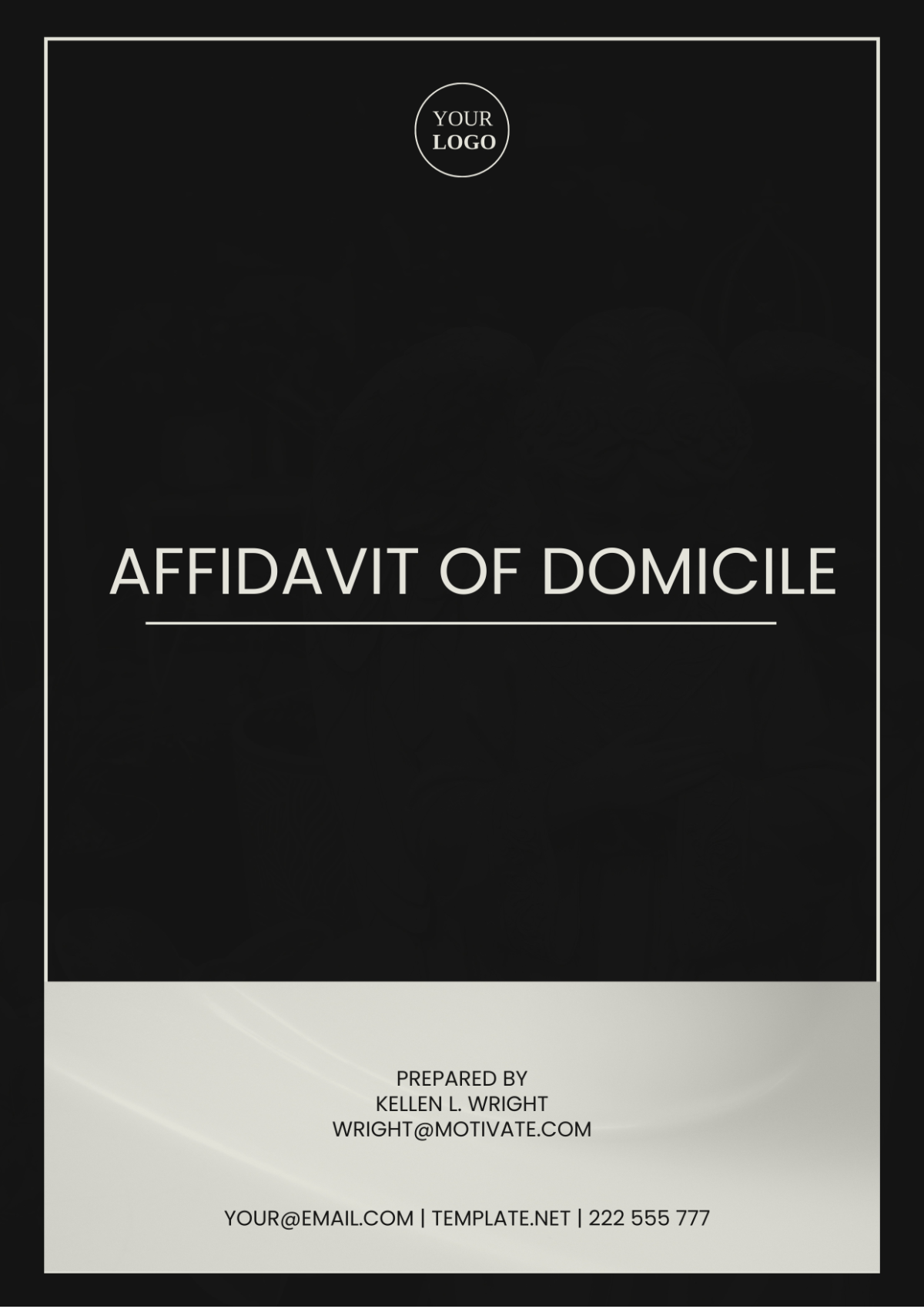 Virginia Affidavit of Domicile Template - Edit Online & Download