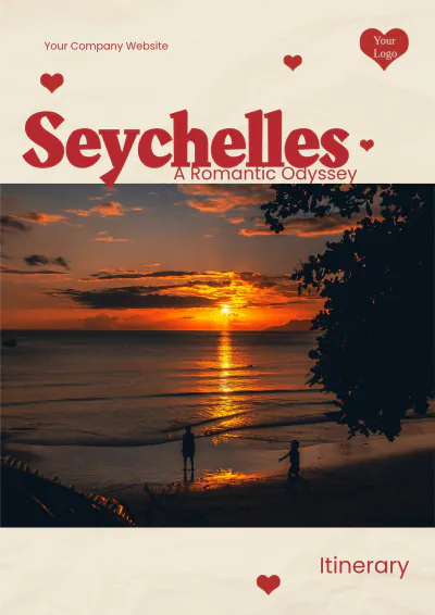 Free Seychelles Honeymoon Itinerary Template to Edit Online