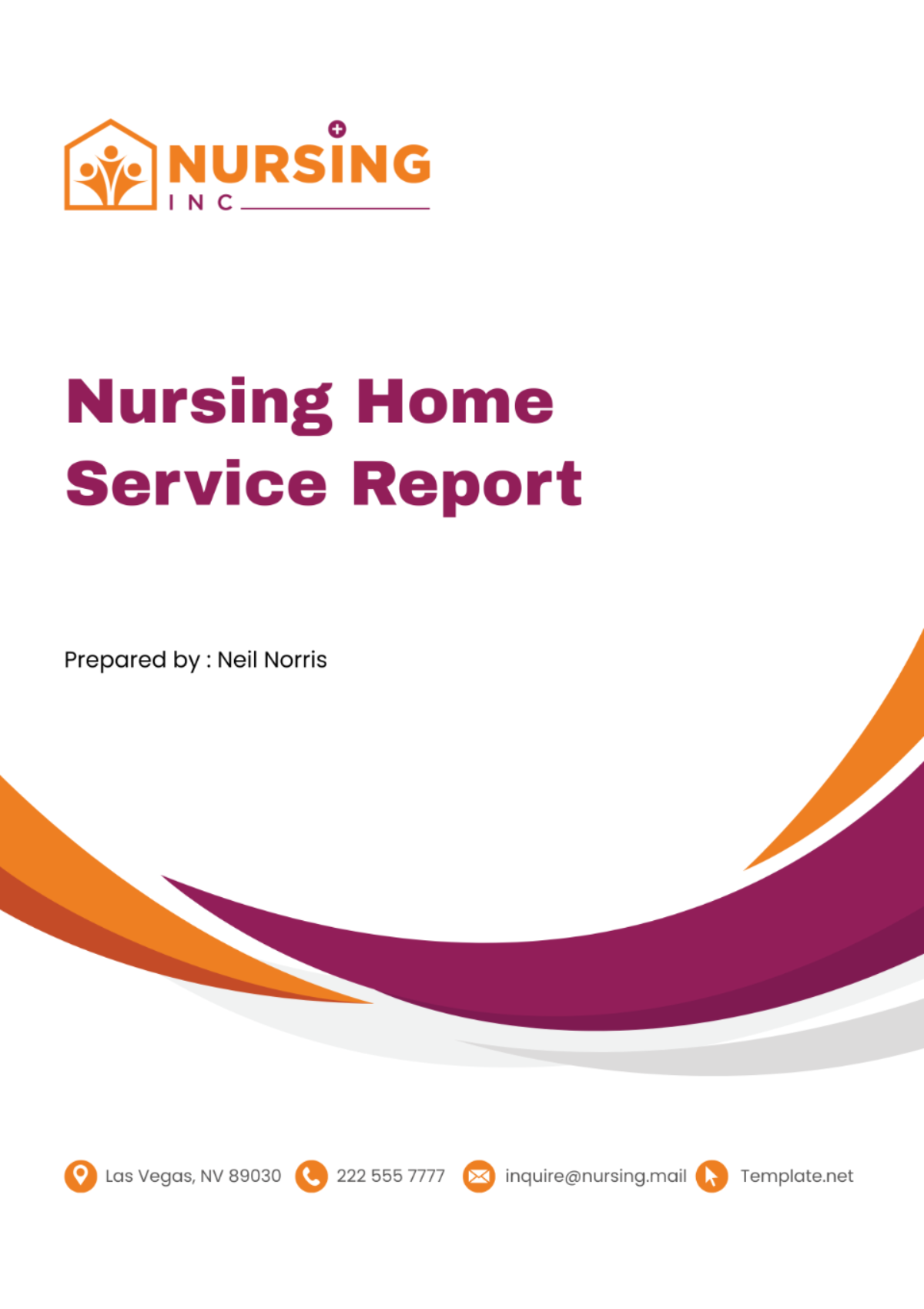 Nursing Home Service Report Template