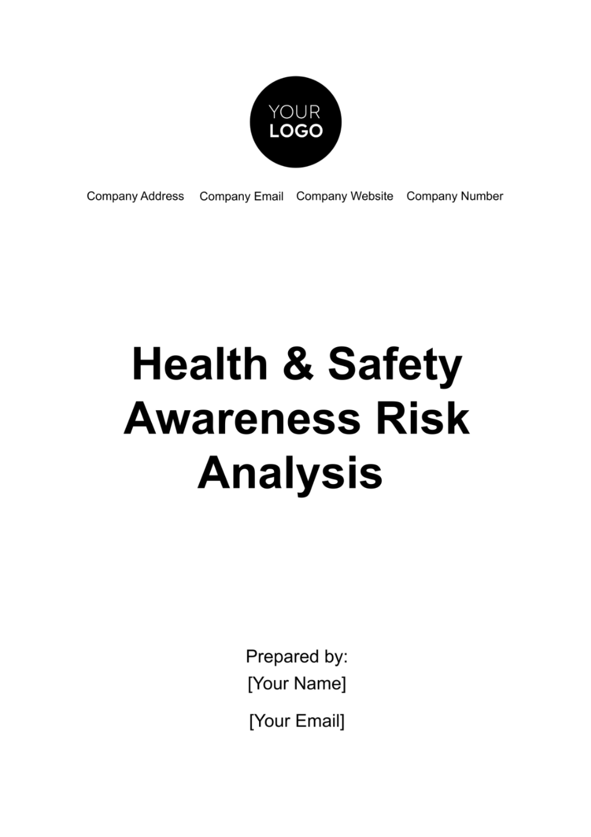 Health & Safety Awareness Risk Analysis Template - Edit Online & Download