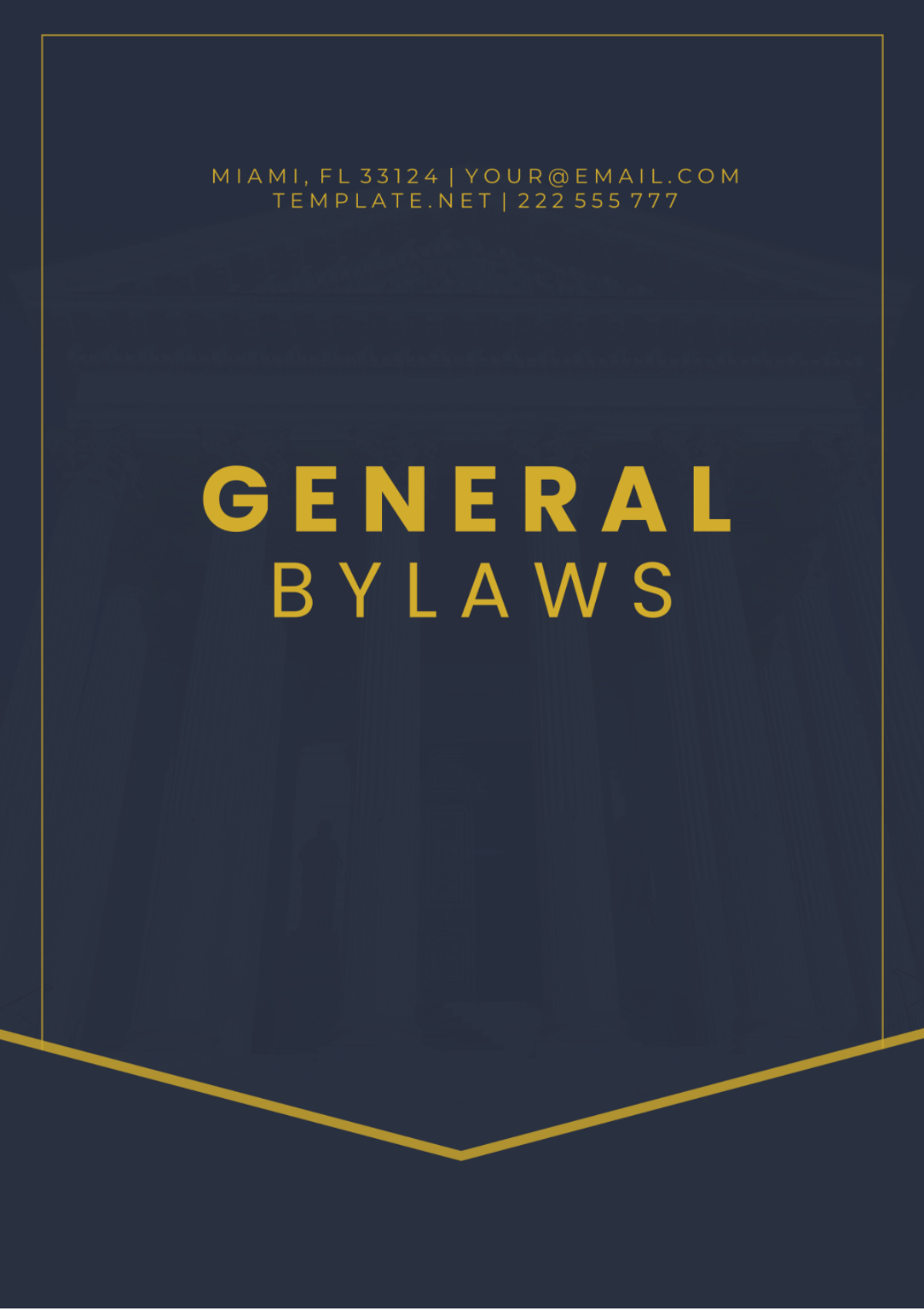 Free General Bylaws Template