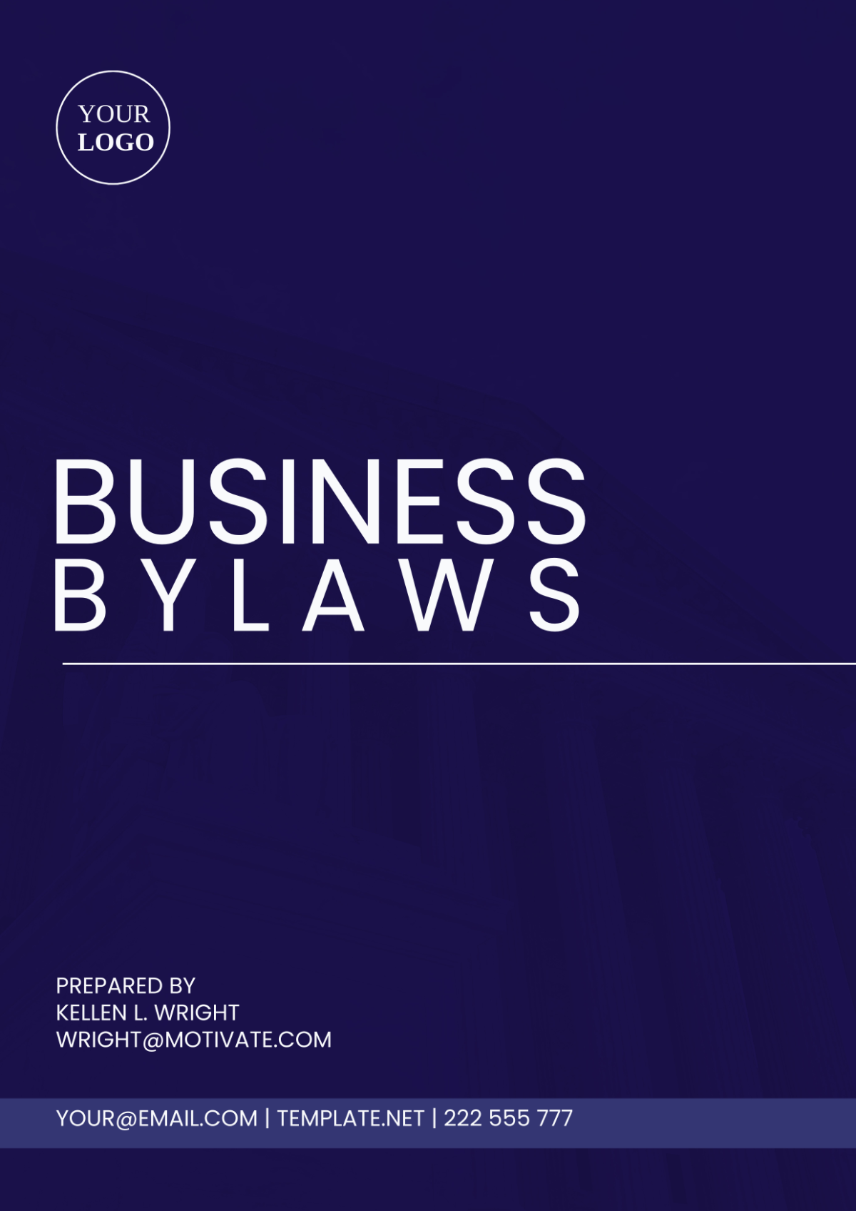 Business Bylaws Template