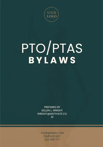 Free Pto/ Ptas Bylaws Template to Edit Online