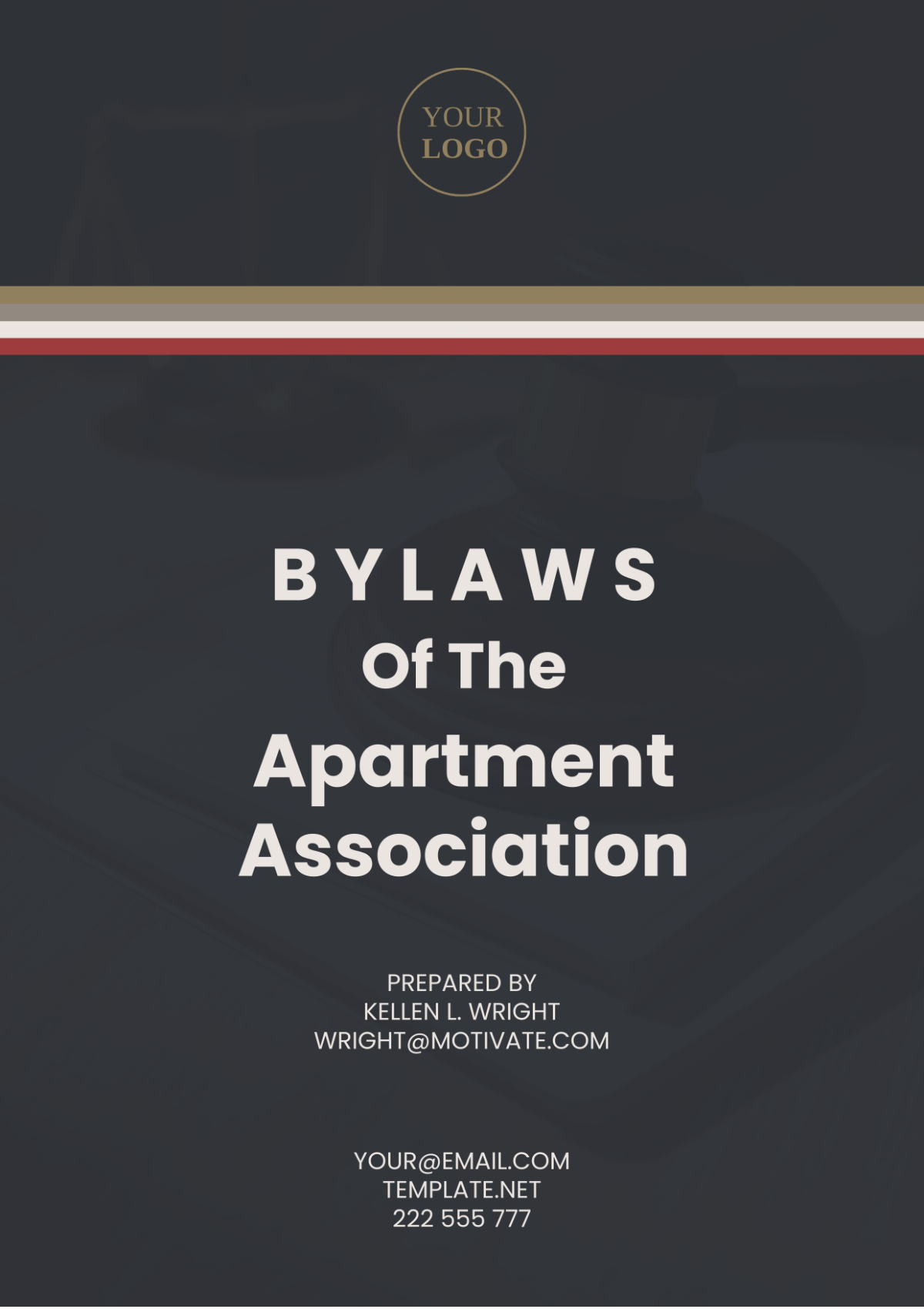 Free Bylaws of Apartment Association Template