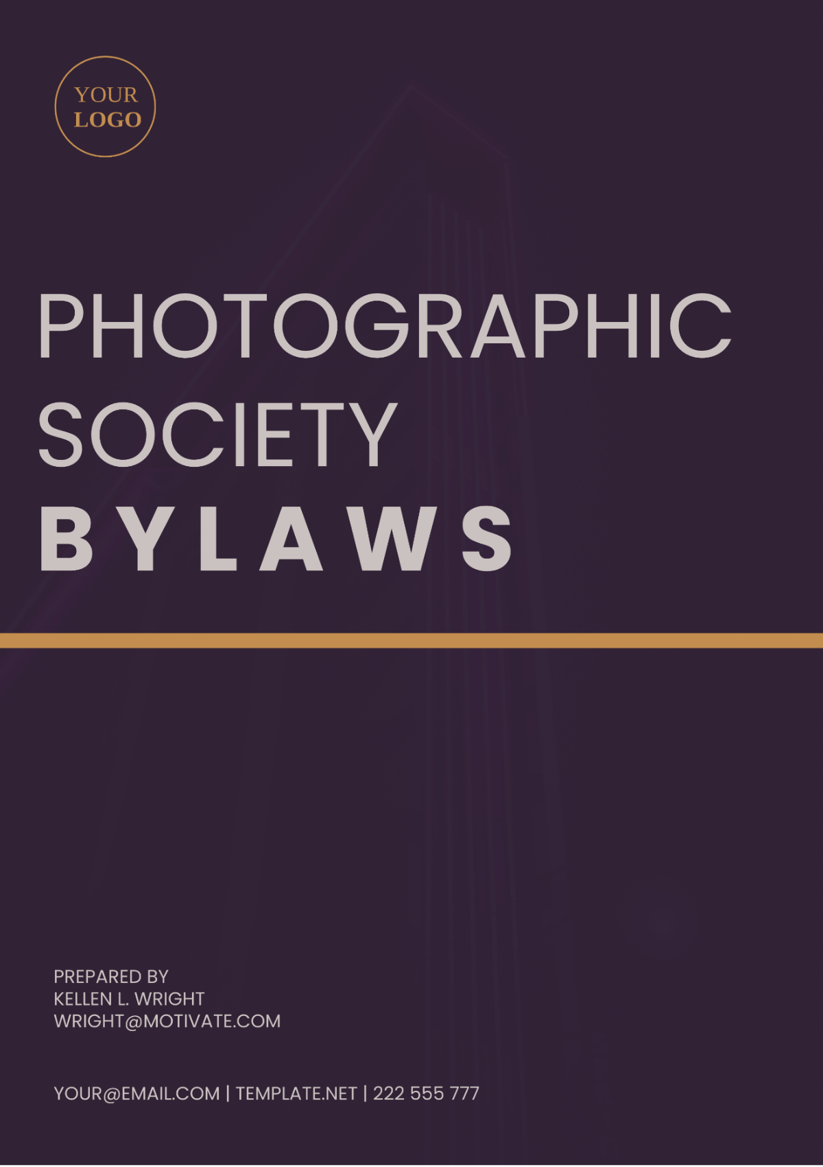 Photographic Society Bylaws Template