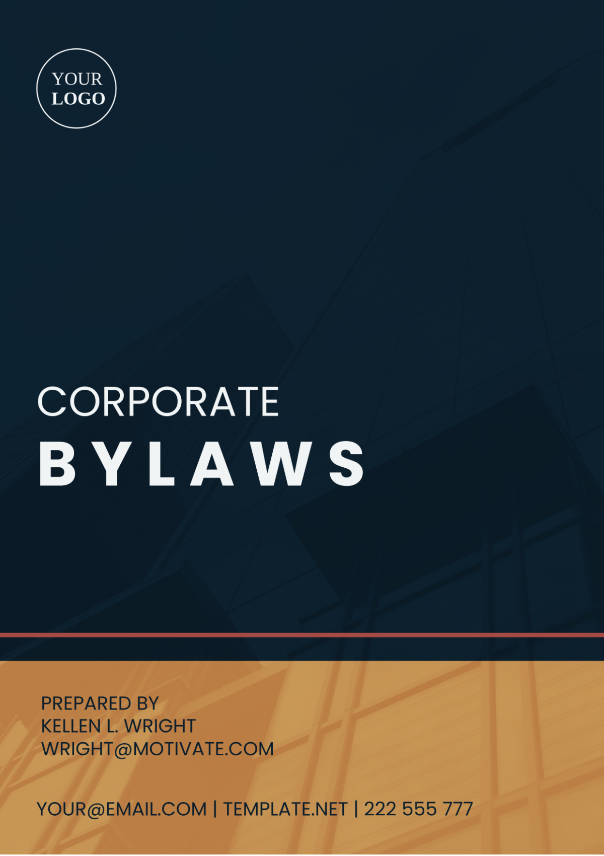 Free Corporate Bylaws Template
