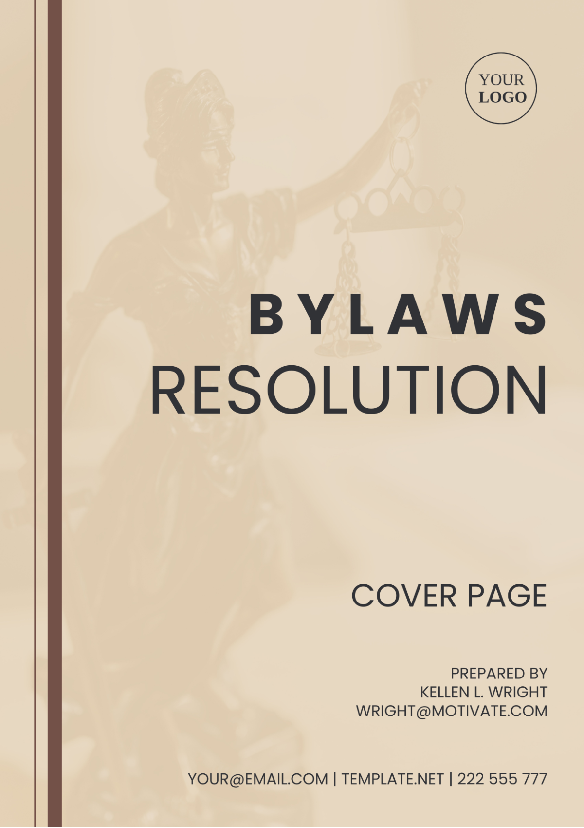 Bylaws Resolution Template
