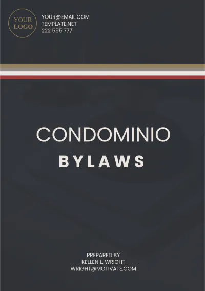 Free Condominio Bylaws Template to Edit Online