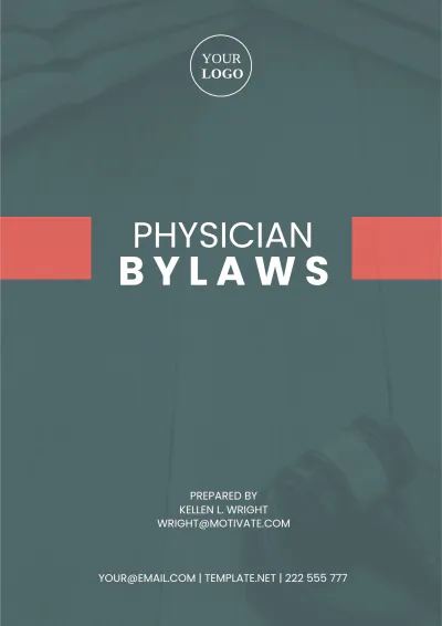 Free Physician Bylaws Template to Edit Online