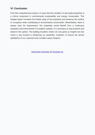 Free Real Estate Building Insulation Review Template to Edit Online