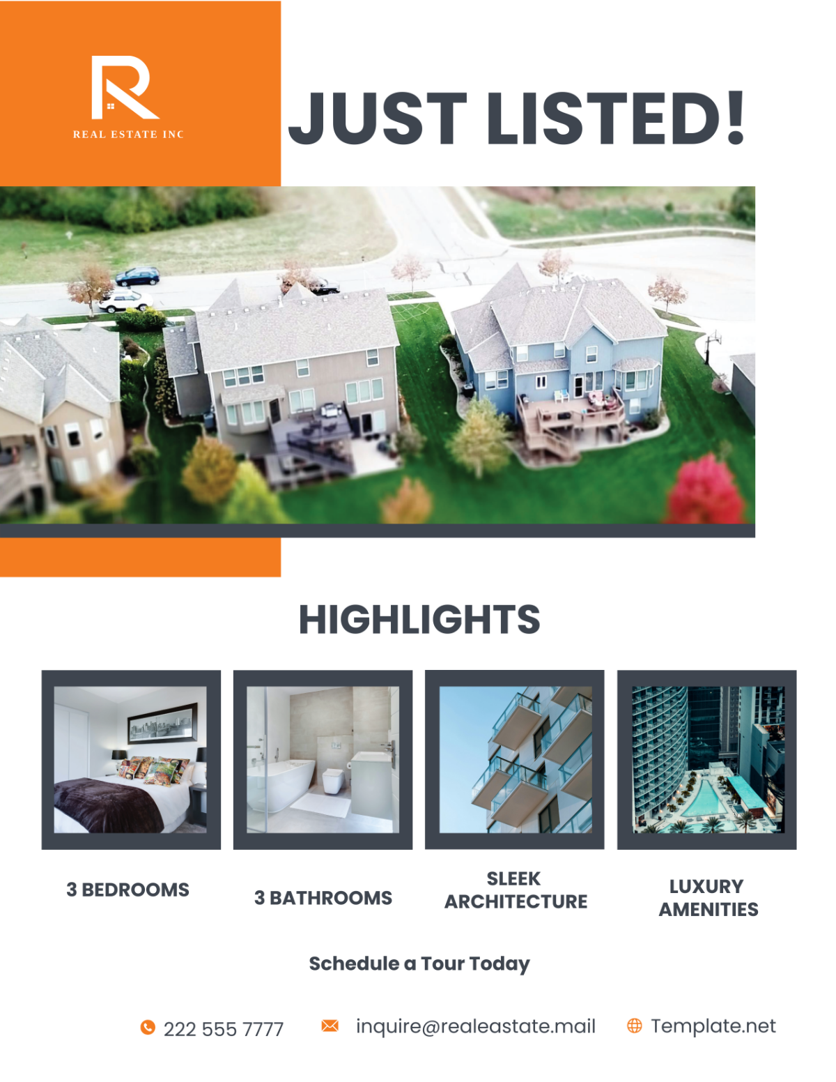 Just Listed Property Flyer Template
