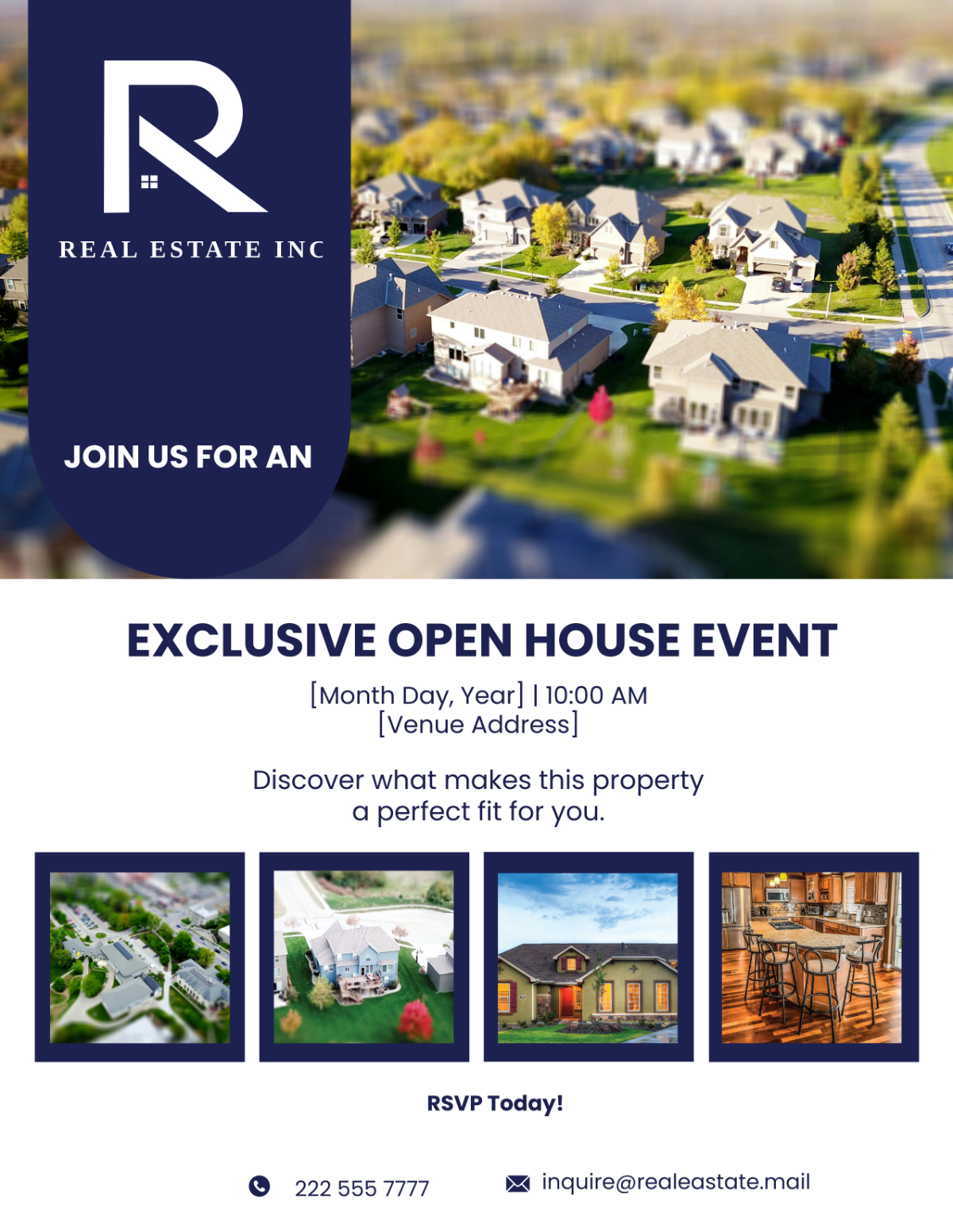Open House Invitation Flyer Template