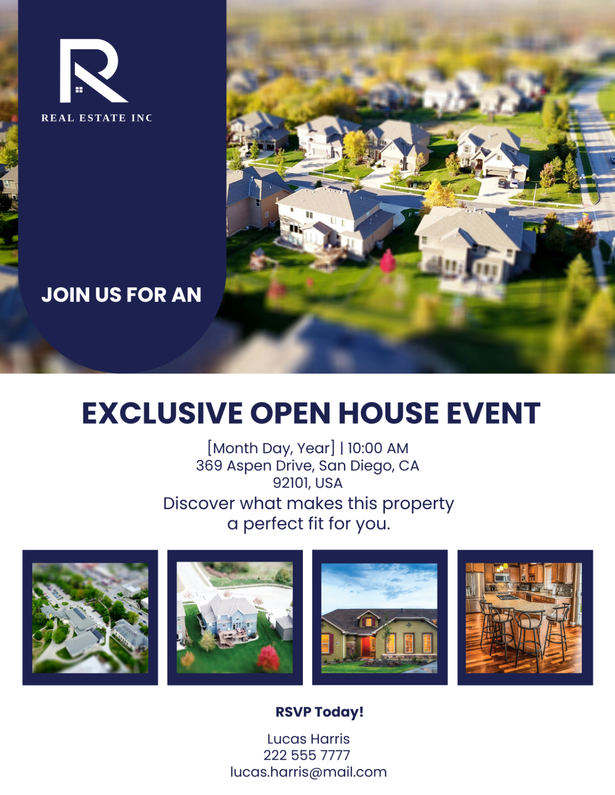 Open House Invitation Flyer Template - Edit Online & Download