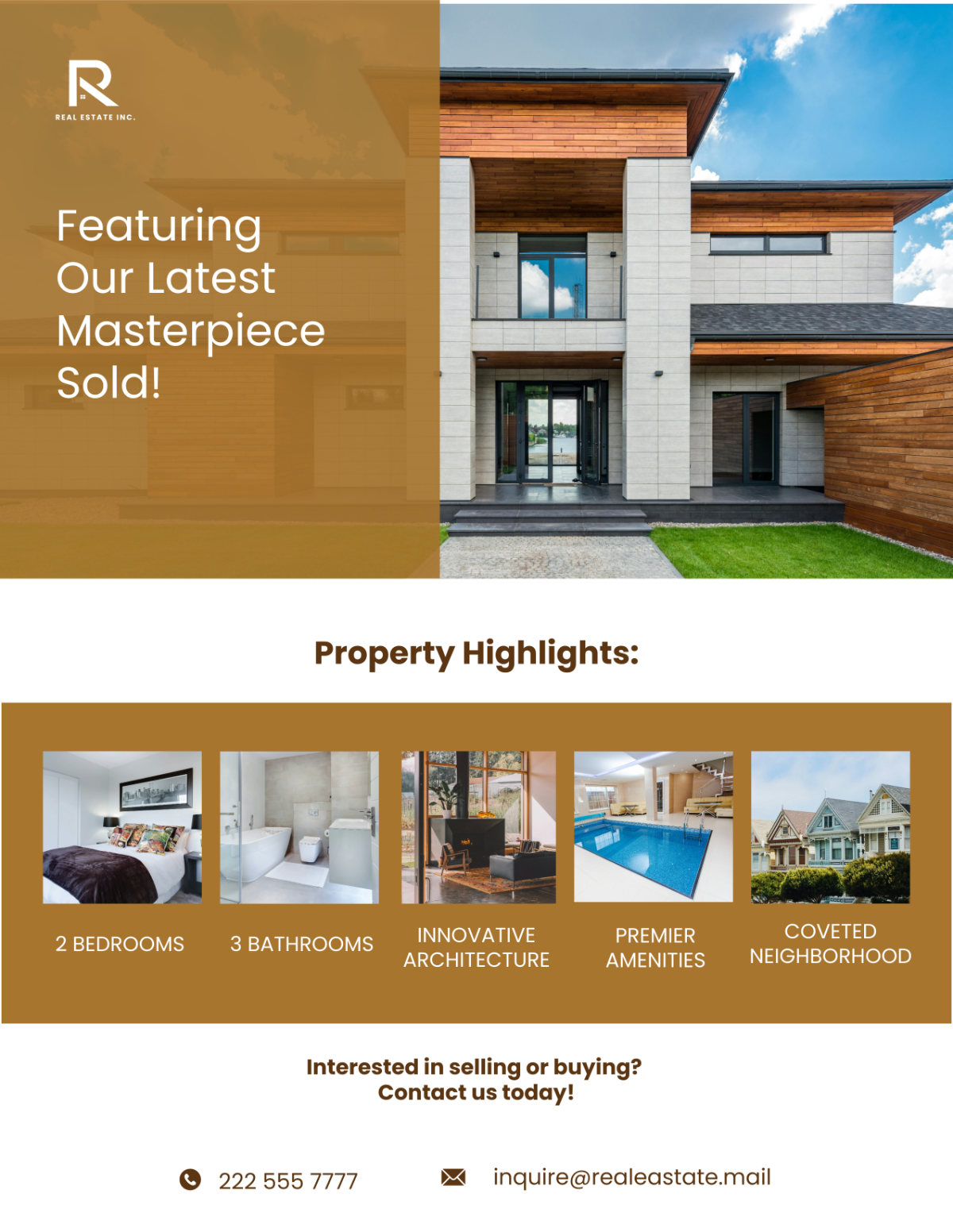 Free Recently Sold Property Showcase Flyer Template