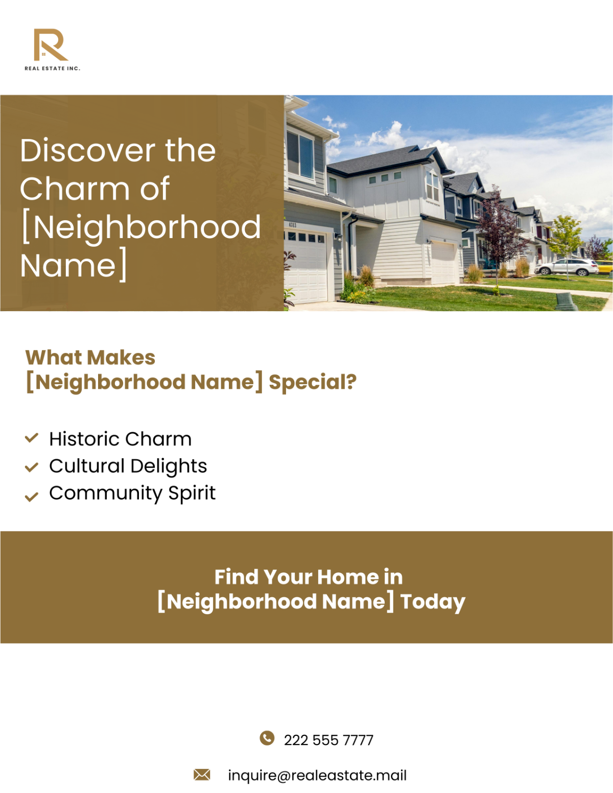 Free Neighborhood Spotlight Flyer Template