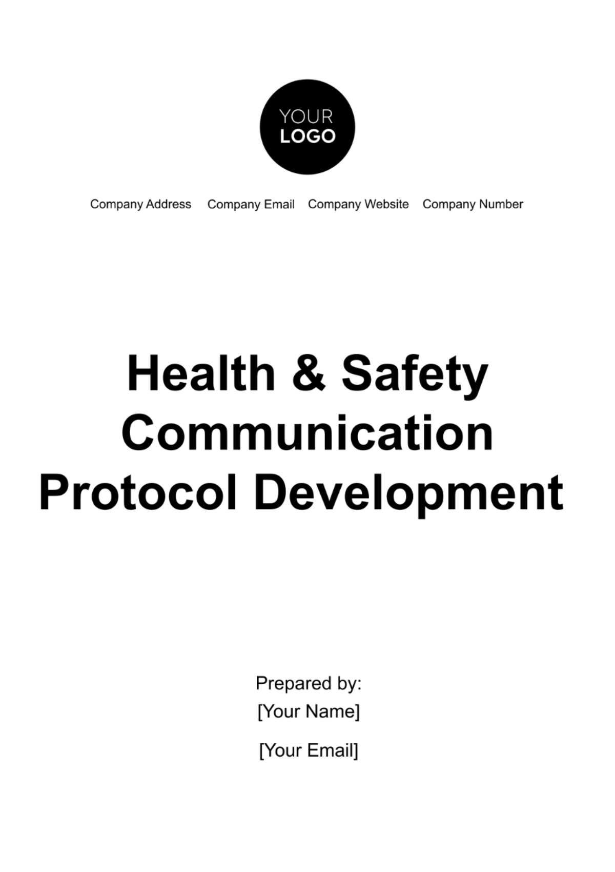 Health & Safety Communication Protocol Development Template