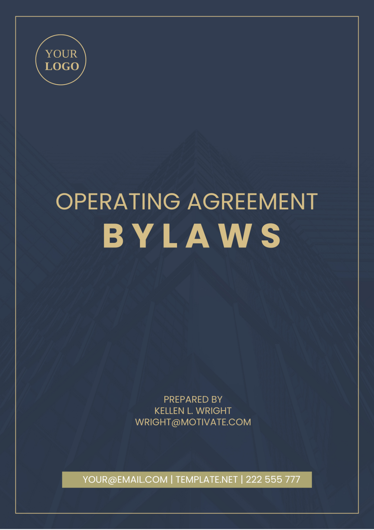 Bylaws Operating Agreement Template
