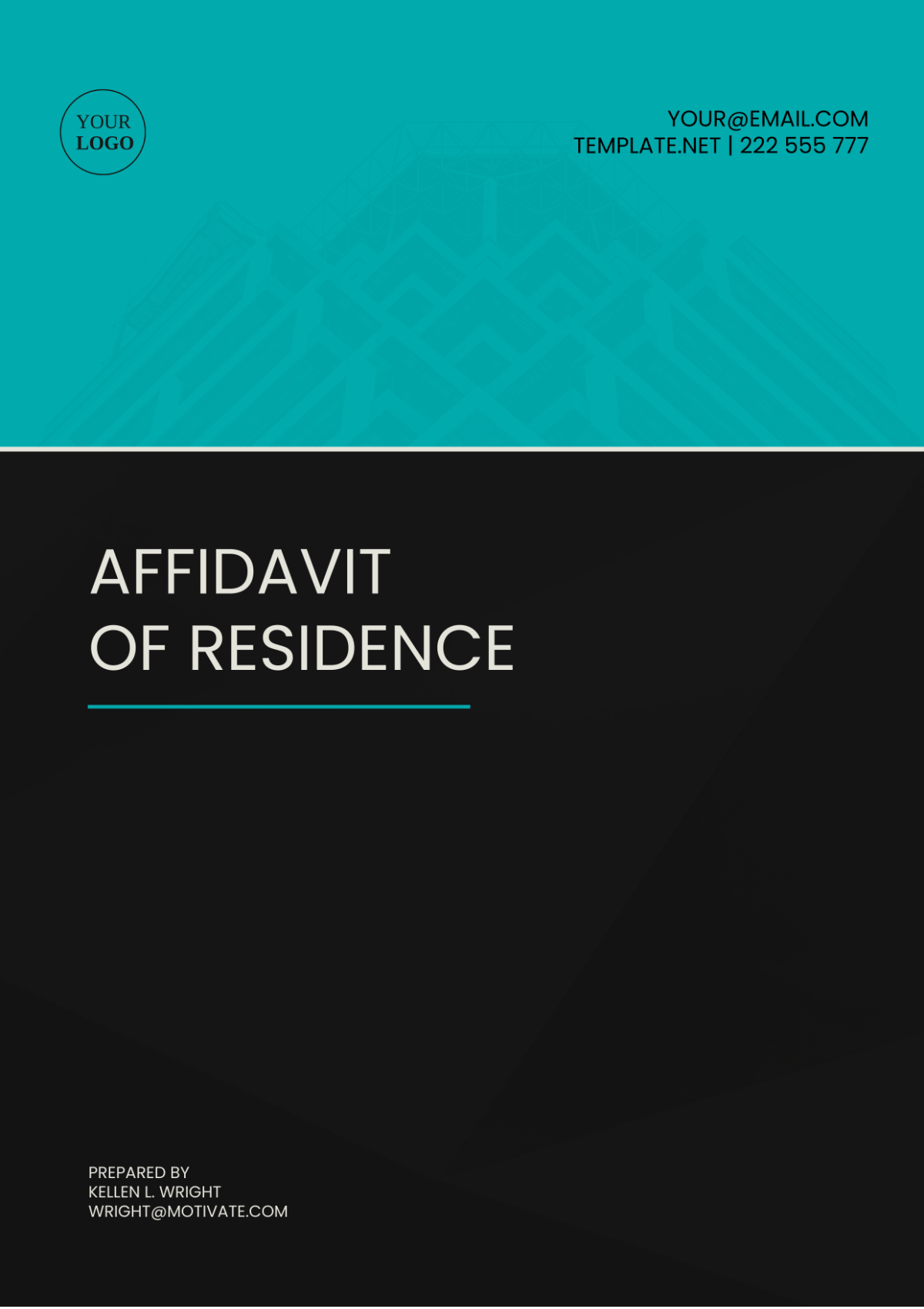 Hawaii Affidavit of Residence Template - Edit Online & Download