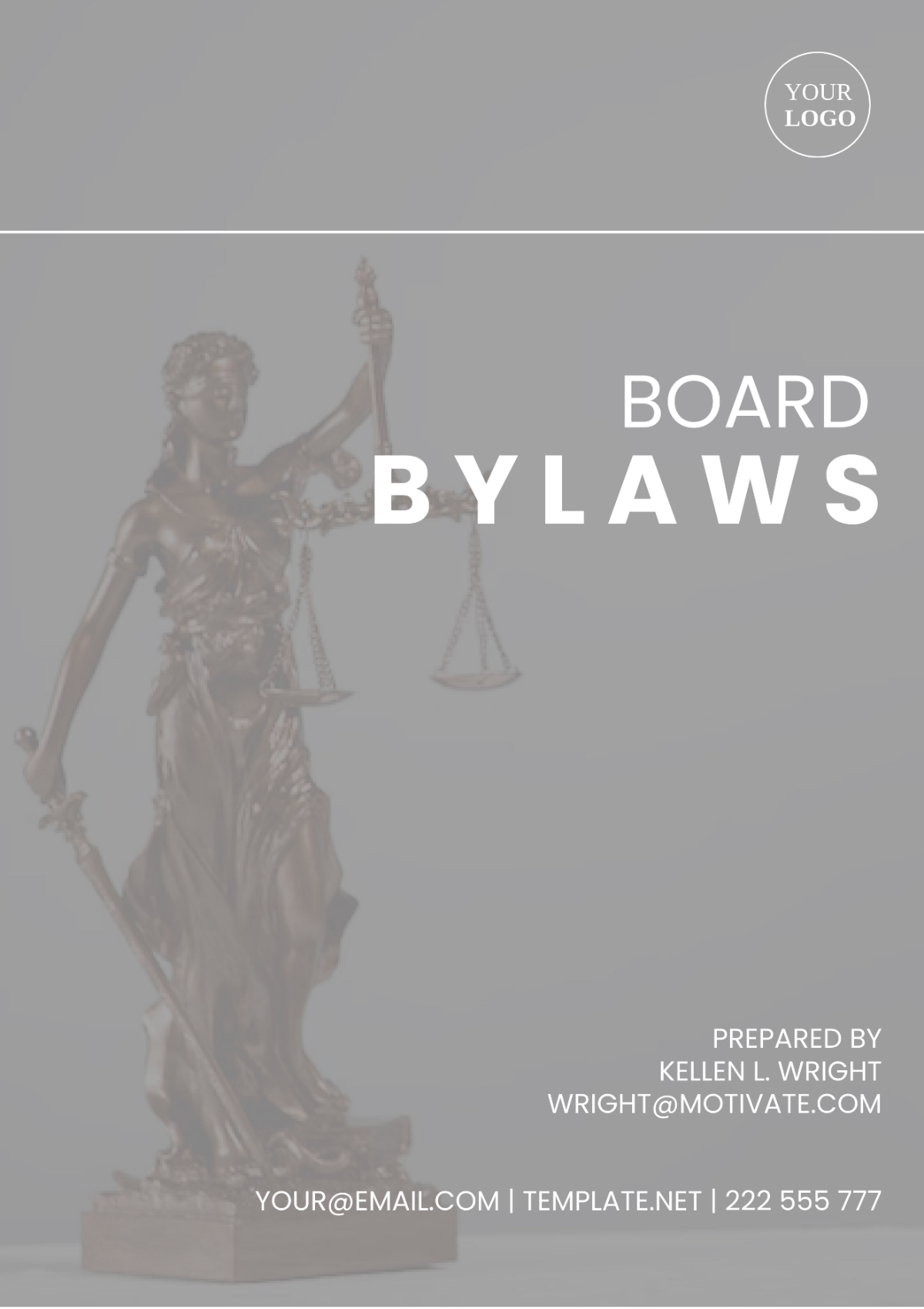 Free Board Bylaws Template