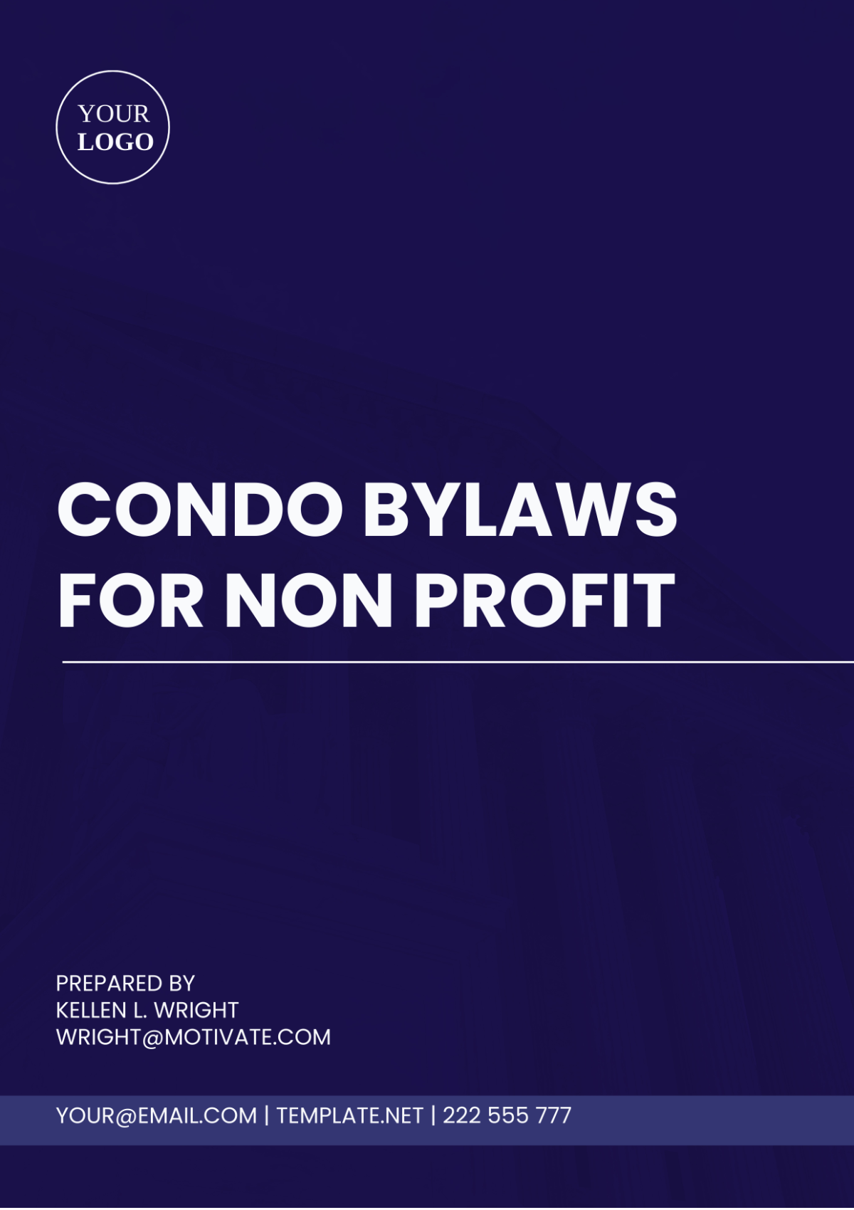 Condo Bylaws for Non Profit Template