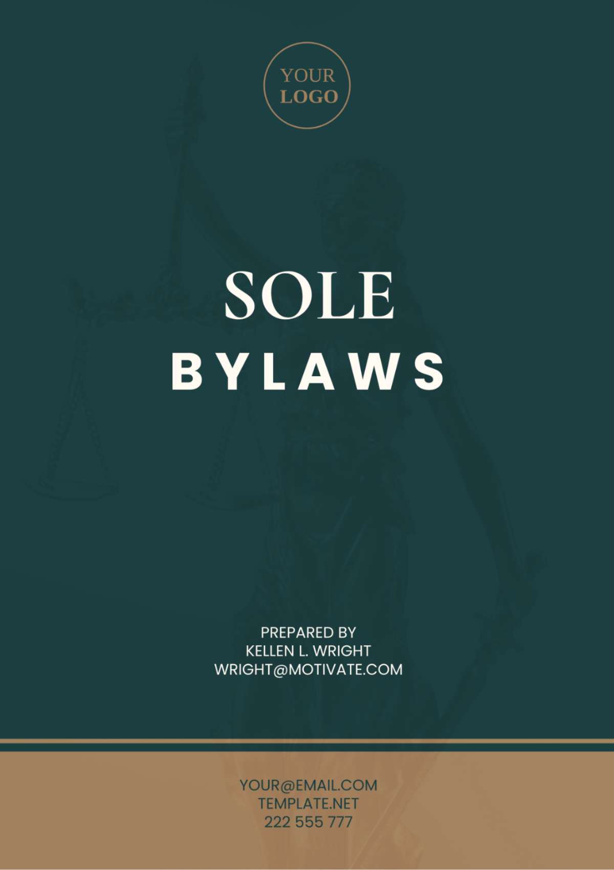 Free Sole Member Bylaws Template