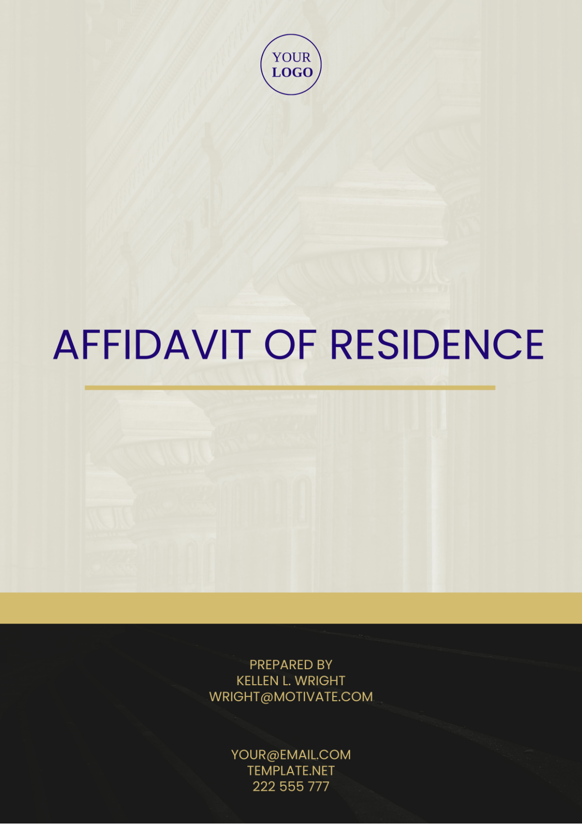 Maine Affidavit of Residence Template - Edit Online & Download