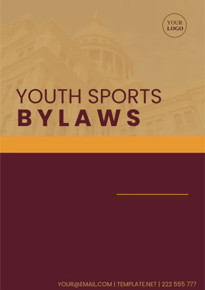 Free Youth Sports Bylaws Template to Edit Online