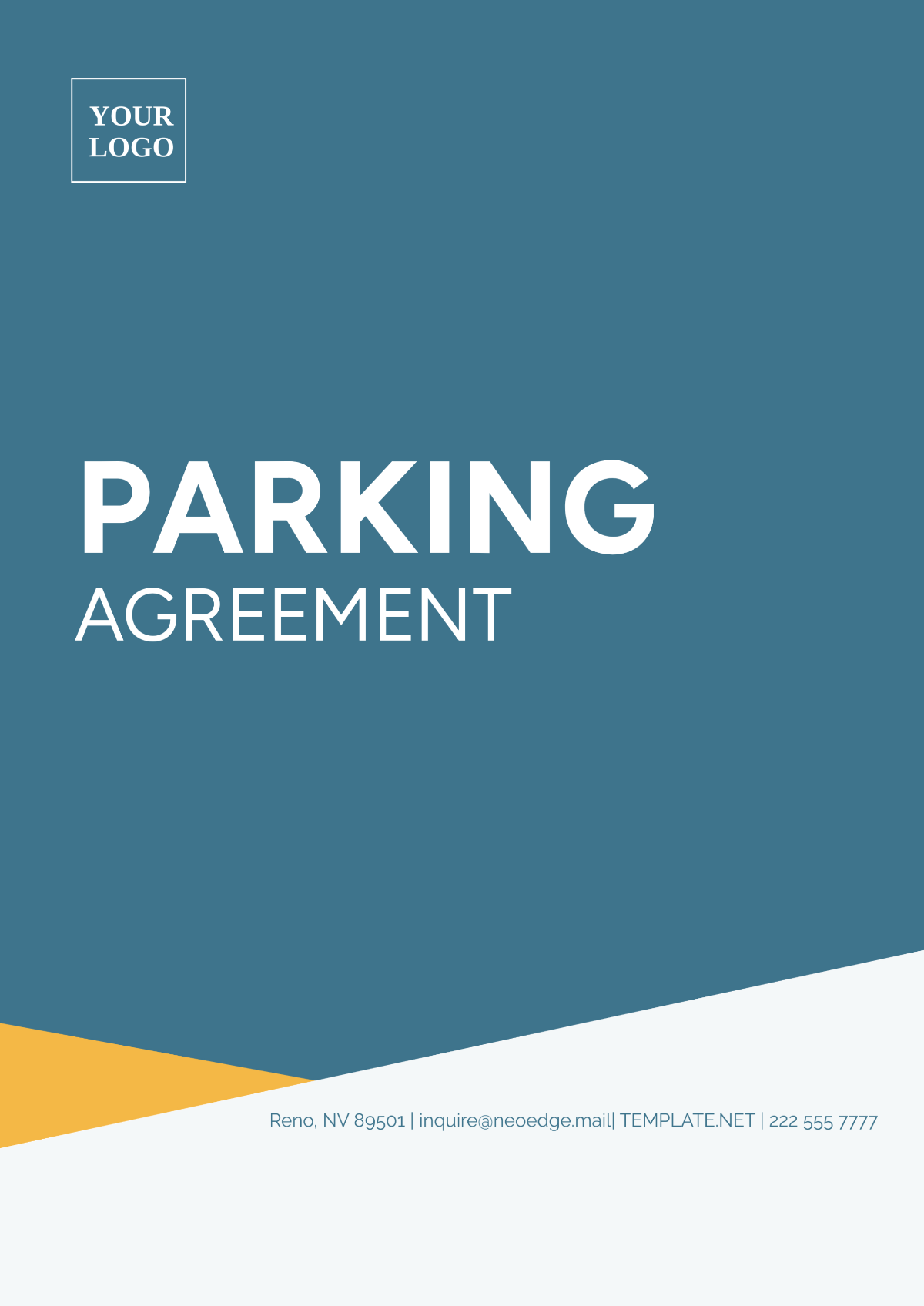 Parking Agreement Template