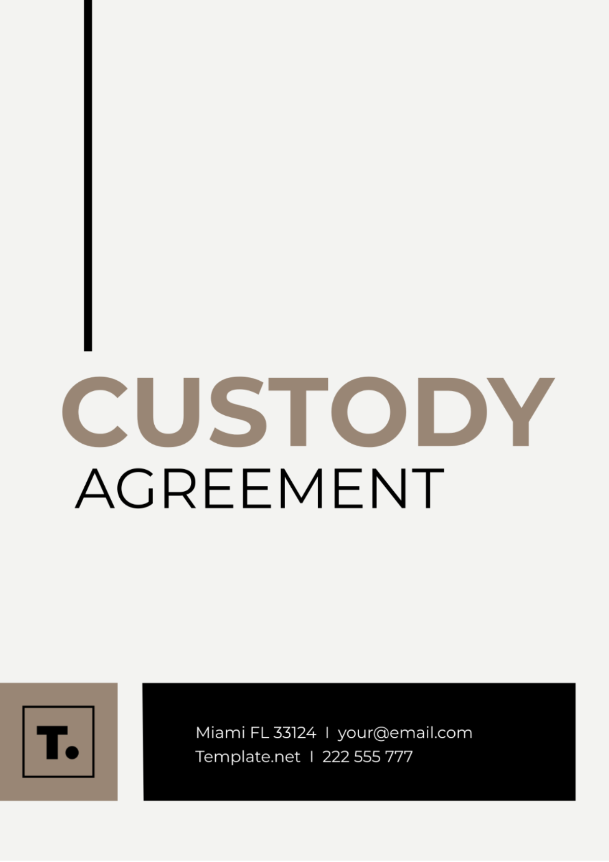 Custody Agreement Template